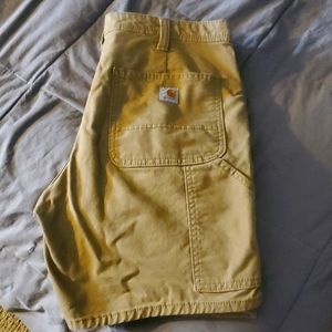 Carhartt 8 women's original fit khaki shorts EUC